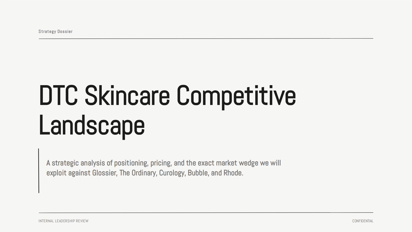 Competitor analysis template preview