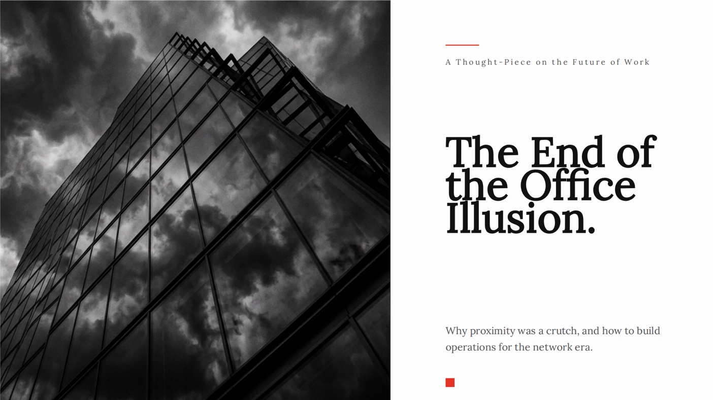 Editorial thought-piece template preview
