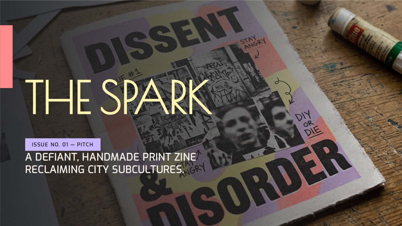 Indie zine concept template preview