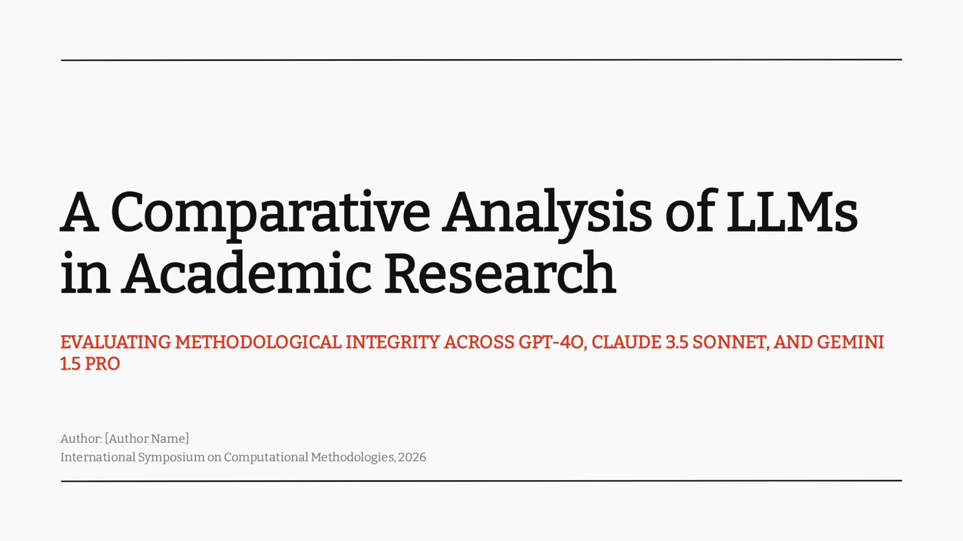 Research presentation template preview