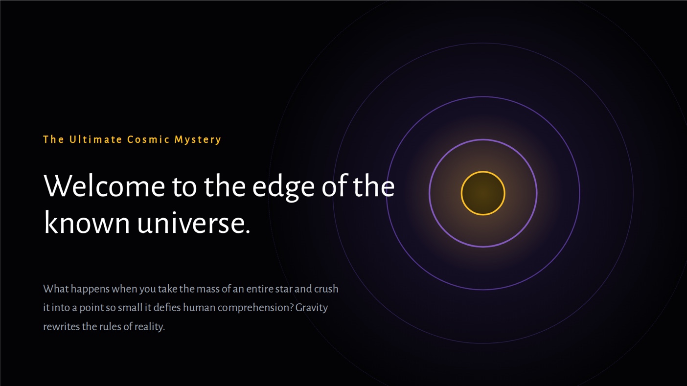 Science explainer template preview