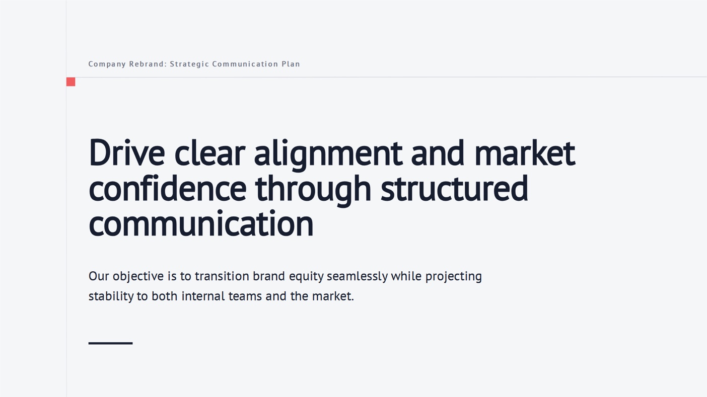 Communication plan template preview
