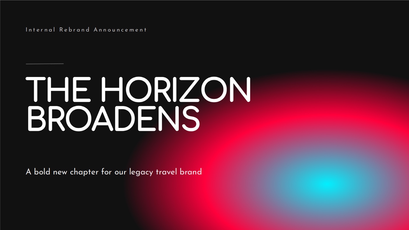 Rebrand announcement template preview