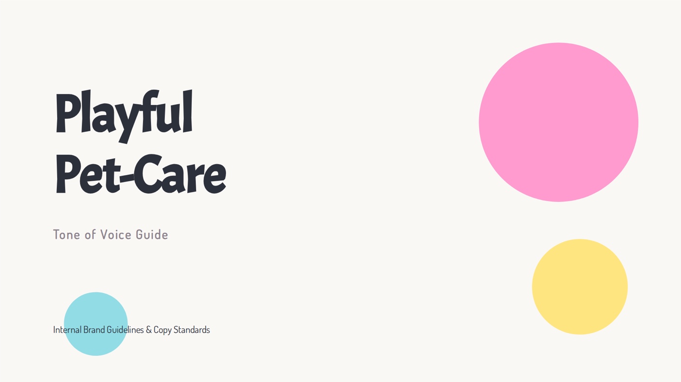 Tone of voice guide template preview