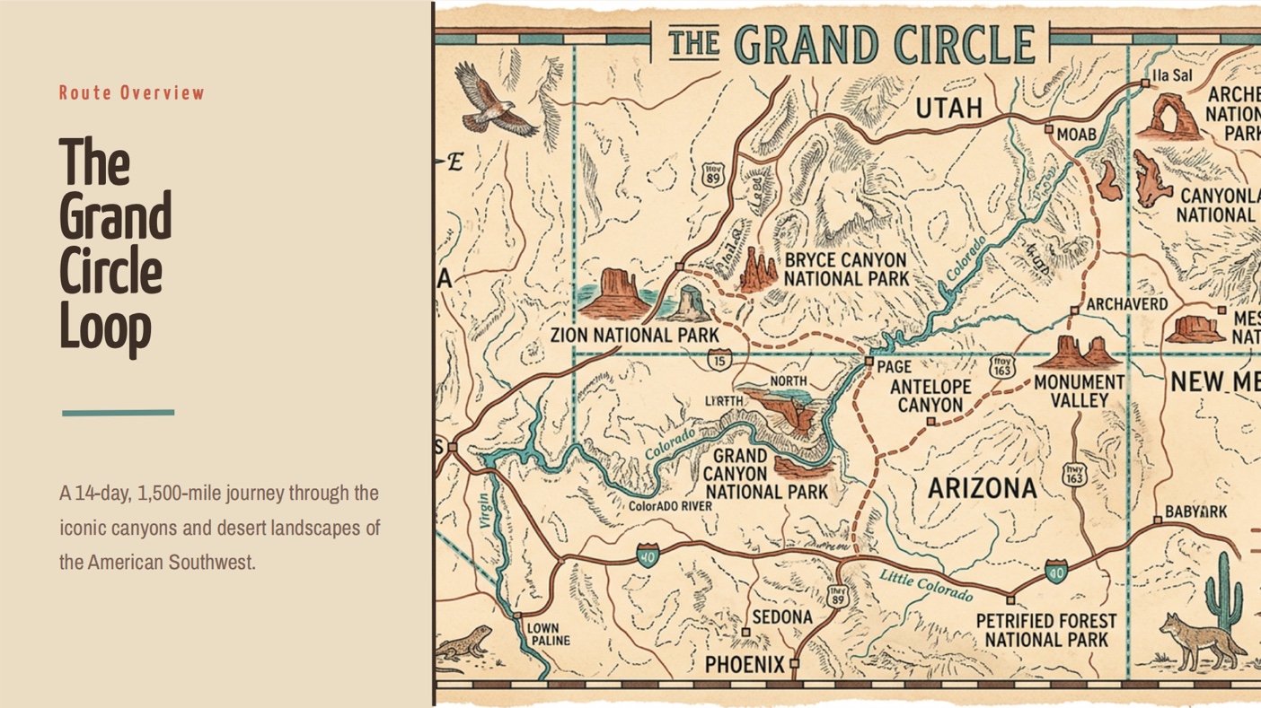Trip itinerary template preview