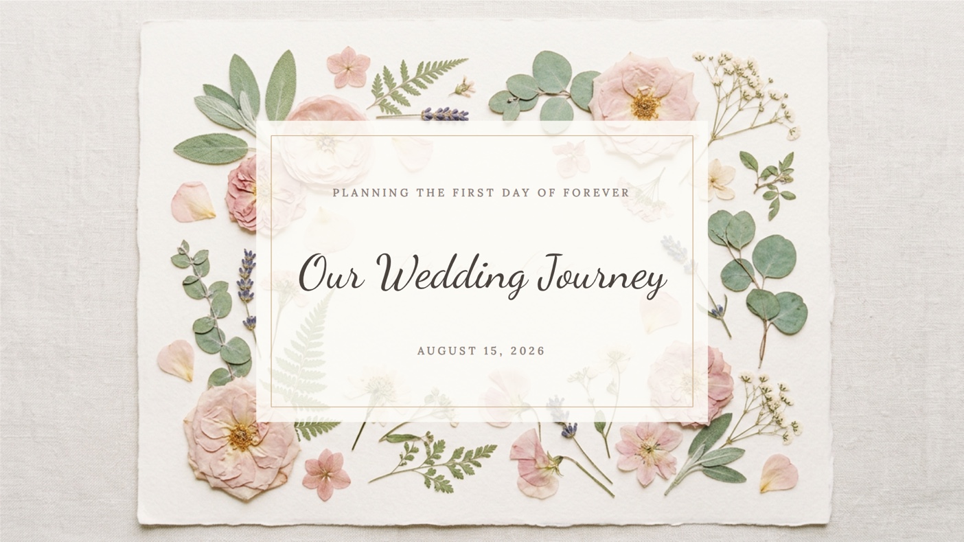 Wedding plan template preview