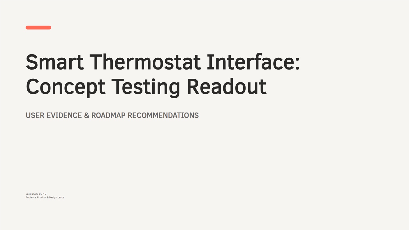Concept testing report template preview
