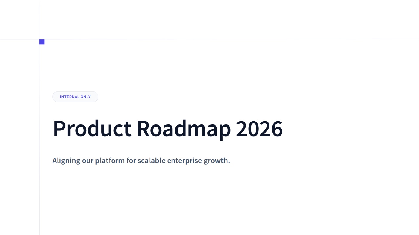 Product roadmap template preview