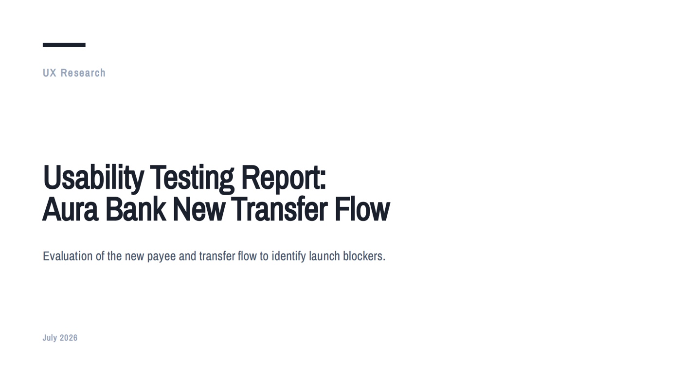 Usability testing report template preview