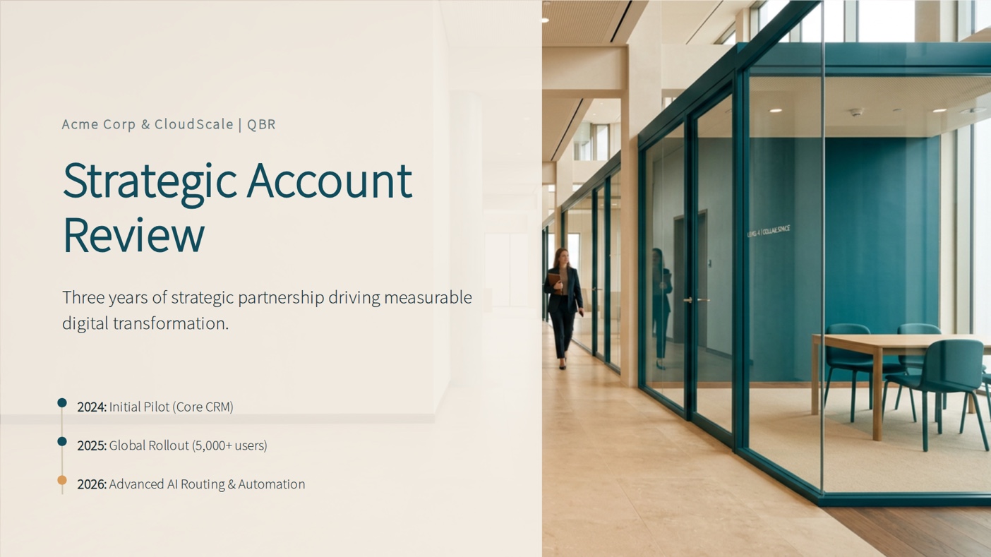 Account review template preview