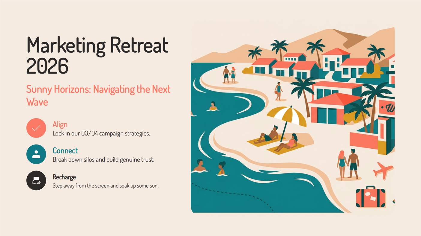 Team offsite template preview